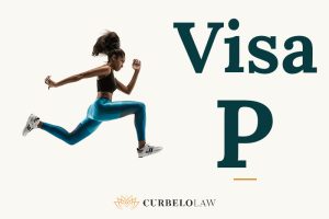 Atleta en plena carrera, imagen sobre la visa P para deportistas que desean competir en Estados Unidos.