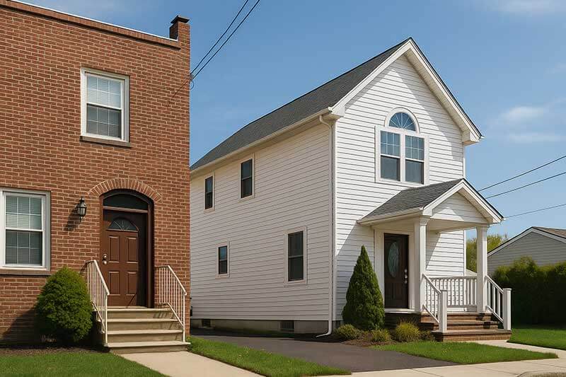 townhouses vs single-family homes in NJ