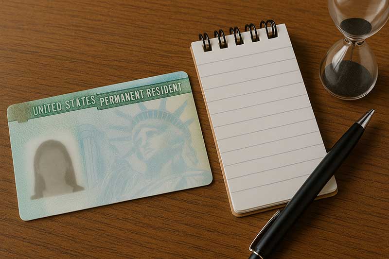 Green card processing times in the United States