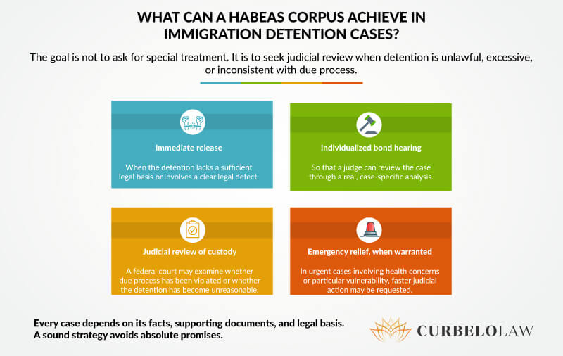 what can a habeas corpus achieve in immigration detention cases