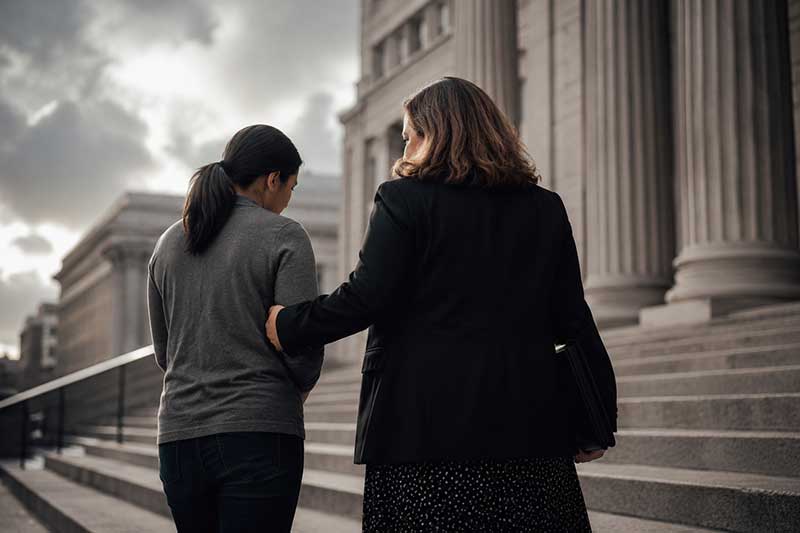 attorney accompanying a client to asylum immigration court