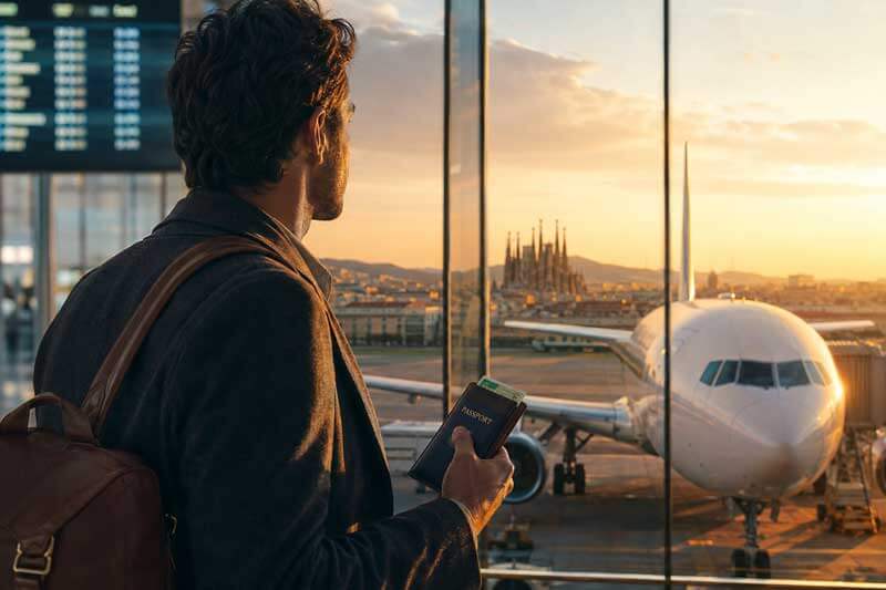 Residente permanente viajando a España con Green Card y pasaporte