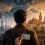 ¿Puedo viajar a España con residencia americana?
